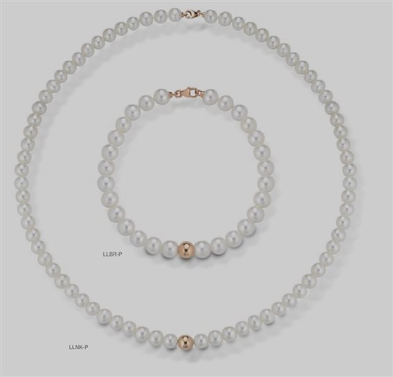 Collar Lelune Mujer in Oro Perla LLNK50.4-P - LLNK50.4-P